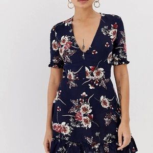 Parisian floral mini dress